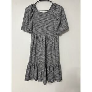 Anthropologie Daily Practice by Anthropologie Flounced Mini Dress Small Striped